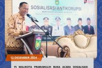 PJ Walikota Prabumulih Buka Acara Sosialisasi Antikorupsi dalam Rangka Memperingati Hakordia Tahun 2024
