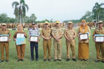 APEL MINGGUAN DAN PENYERAHAN PENGHARGAAN HASIL AUDIT KEARSIPAN DINAMIS KOTA PRABUMULIH TAHUN 2024