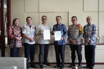 Penjabat Walikota Prabumulih Tandatangani Kesepakatan Pembangunan Kembali Gapura Selamat Datang