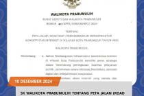SK Walikota Prabumulih tentang Peta Jalan (Road Map) Pengembangan Infrastruktur Konektivitas Internet di Wilayah Kota Prabumulih Tahun 2025