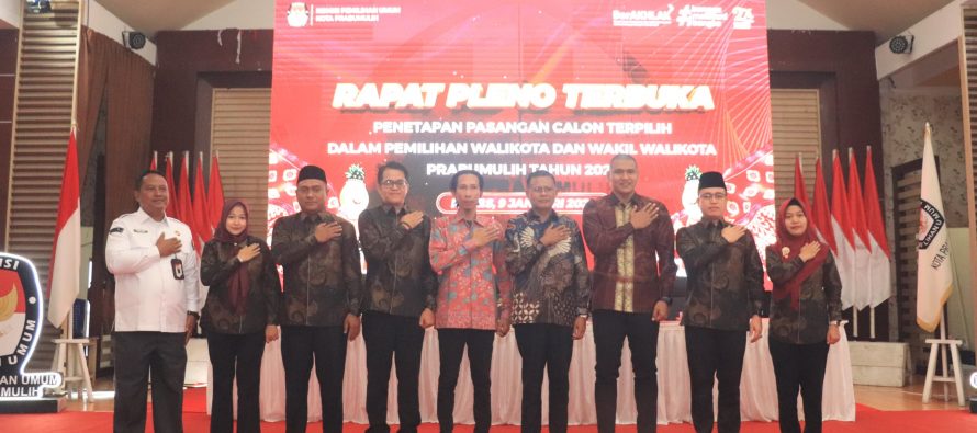 Rapat Pleno Terbuka Penetapan Paslon Terpilih dalam Pemilihan Wali Kota dan Wakil Wali Kota Prabumulih