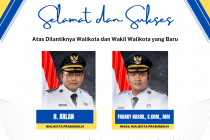 H. Arlan dan Franky Nasril Resmi Dilantik Sebagai Walikota dan Wakil Walikota Prabumulih