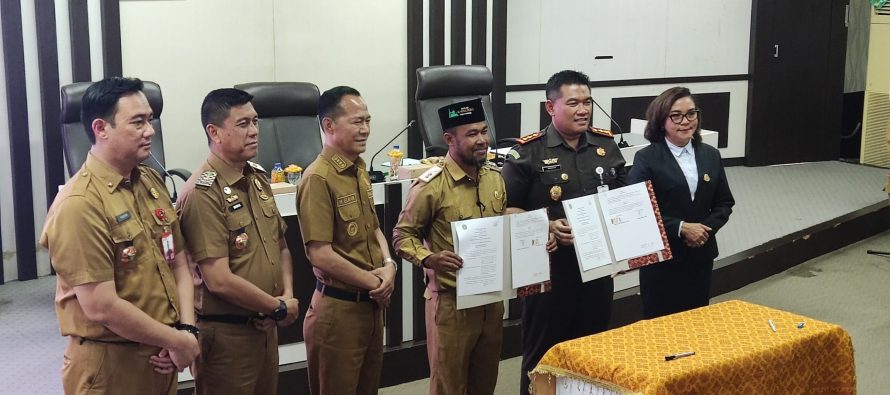 Penandatanganan Perjanjian Kerja Sama Antara Desa Se-Kota Prabumulih dengan Kejaksaan Negeri Kota Prabumulih