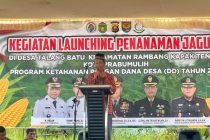 Launching Program Ketahanan Pangan Pemerintah Kota Prabumulih Tahun 2025 (Menanam Jagung) di Desa Talang Batu