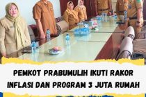PEMKOT PRABUMULIH IKUTI RAKOR INFLASI DAN PROGRAM 3 JUTA RUPIAH