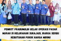 PEMKOT PRABUMULIH GELAR OPERASI PASAR MURAH DI KELURAHAN SUKAJADI, WARGA SERBU KEBUTUHAN POKOK HARGA MIRING