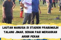 Lautan Manusia di Stadion Prabumulih Talang Jimar, Senam Pagi Meriahkan Akhir Pekan