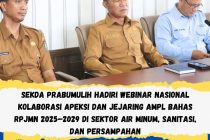 Sekda Prabumulih Hadiri Webinar Nasional Kolaborasi Apeksi dan Jejaring AMPL Bahas RPJMN 2025-2029 di Sektor Air Minum, Sanitasi, dan Persampahan