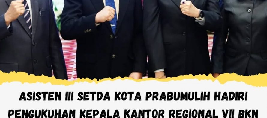 Asisten III Setda Kota Prabumulih Hadiri Pengukuhan Kepala Kantor Regional VII BKN Palembang