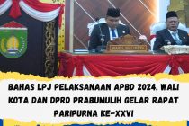 BAHAS LPJ PELAKSANAAN APBD 2024, WALI KOTA DAN DPRD PRABUMULIH GELAR RAPAT PARIPURNA KE-XXVI