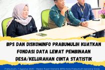 BPS DAN DISKOMINFO PRABUMULIH KUATKAN FONDASI DATA LEWAT PEMBINAAN DESA/KELURAHAN CINTA STATISTIK
