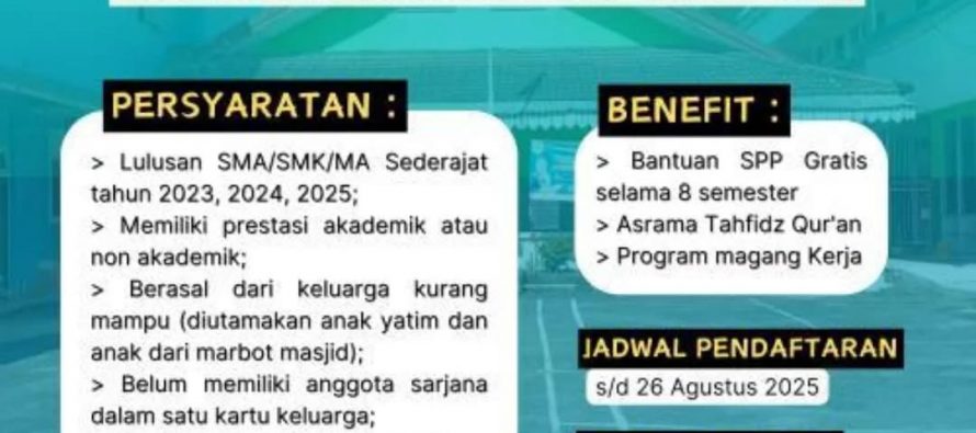 PEMBUKAAN BEASISWA, SATU KELUARGA SATU SARJANA