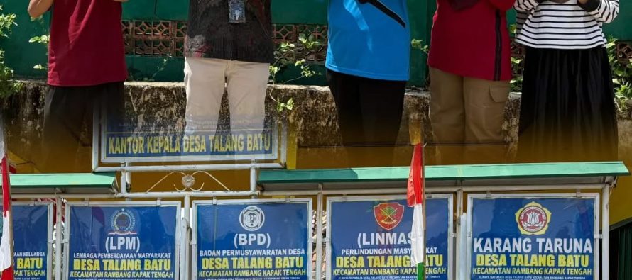 Telkom Indonesia Kunjungan Ke Kantor Desa Talang Batu di Kecamatan Rambang Kapak Tengah