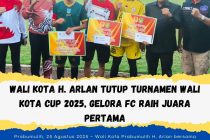 WALI KOTA H. ARLAN TUTUP TURNAMEN WALI KOTA CUP 2025, GELORA FC RAIH JUARA PERTAMA