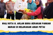 Wali Kota H. Arlan Buka Gerakan Pangan Murah Di Kelurahan Anak Petai
