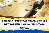 Wali Kota Prabumulih Diwakili Asisten I Ikuti Sosialisasi ADLGA 2025 Secara Virtual