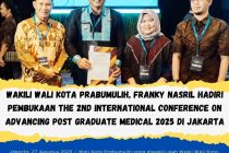 Wakili Wali Kota Prabumulih,Franky Nasril Hadiri Pembukaan The 2nd International Conference On Advacing Post Graduate Medical 2025 Di Jakarta
