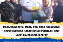 Wakili Wali Kota, Wakil Wali Kota Prabumulih Hadiri Gerakan Pasar Murah Peringati Hari Lahir Kejaksaan RI Ke-80