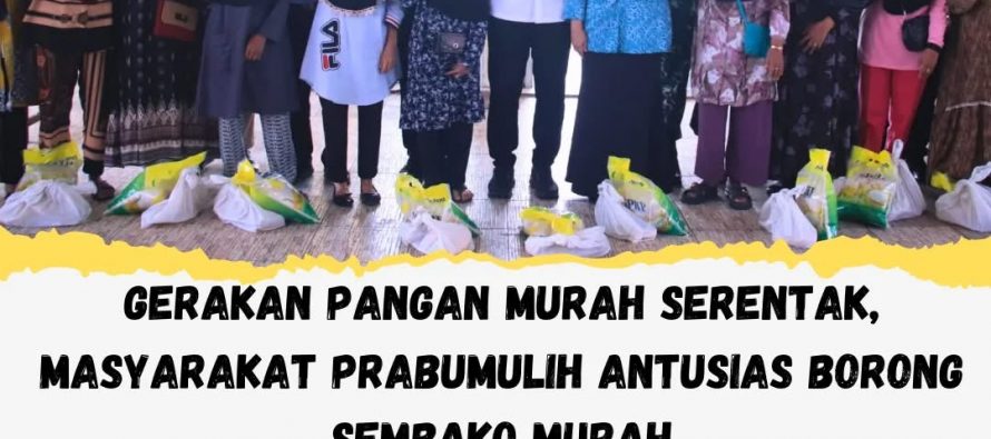 Gerakan Pangan Murah Serentak, Masyarakat Prabumulih Antusias Borong Sembako Murah