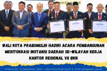 Wali Kota Prabumulih Hadiri Acara Pembangunan Meritokrasi Instansi Daerah Se-Wilayah Kerja Kantor Regional VII BKN