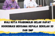 Wali Kota Prabumulih Gelar Rapat Koordinasi Bersama Kepala Sekolah SD dan SMP