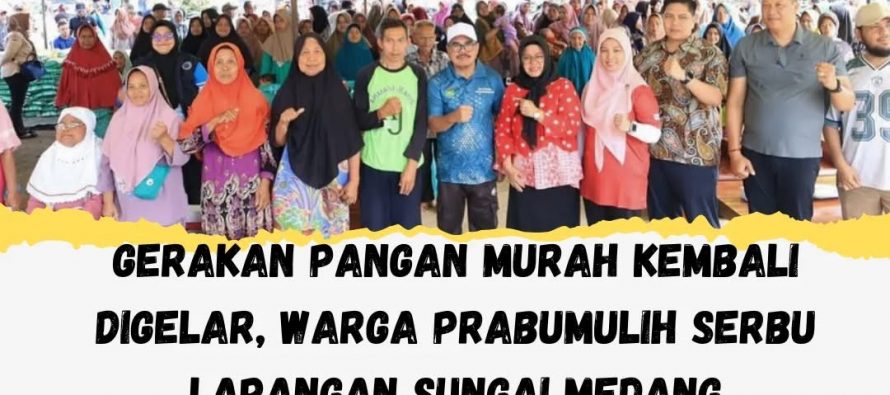 Gerakan Pangan Murah Kembali Digelar, Warga Prabumulih Serbu Lapangan Sungai Medang