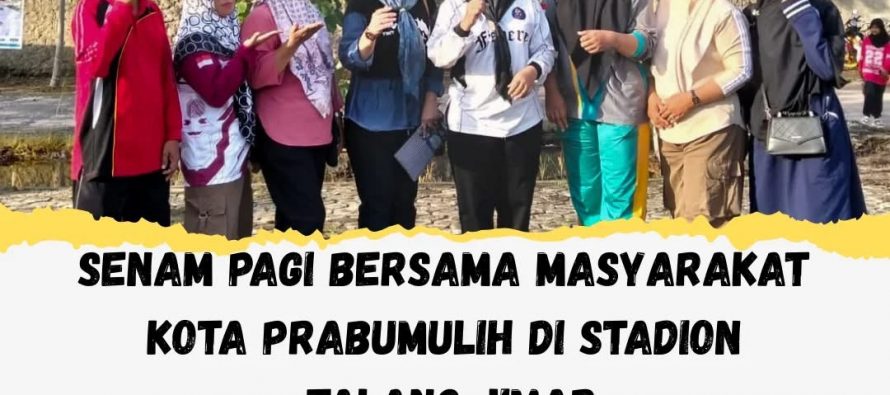 Senam Pagi Bersama Masyarakat Kota Prabumulih di Stadion Talang Jimar