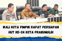 Wali Kota Pimpin Rapat Persiapan HUT Ke-24 Kota Prabumulih