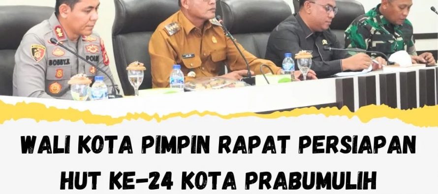 Wali Kota Pimpin Rapat Persiapan HUT Ke-24 Kota Prabumulih