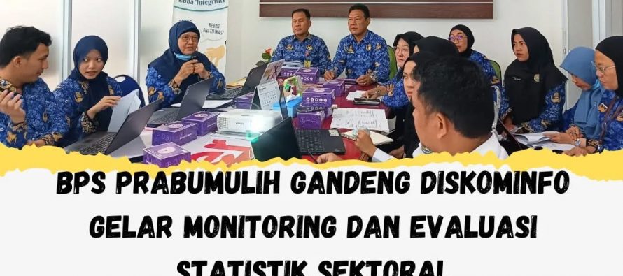 BPS Prabumulih Gandeng Diskominfo Gelar Monitoring dan Evaluasi Statistik Sektoral