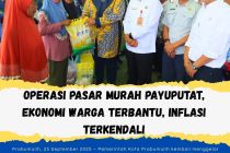 Operasi Pasar Murah Payuputat, Ekonomi Warga Terbantu, Inflasi Terkendali