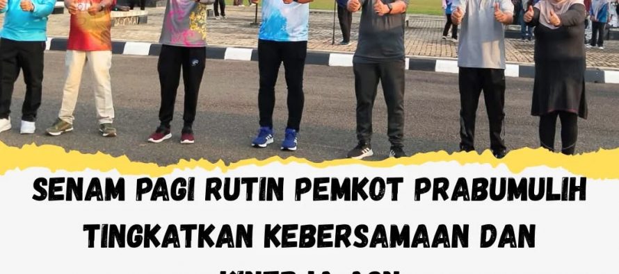 Senam Pagi Rutin Pemkot Prabumulih Tingkatkan Kebersamaan dan Kinerja ASN
