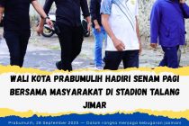 Wali Kota Prabumulih Hadiri Senam Pagi Bersama Masyarakat di Stadion Talang Jimar