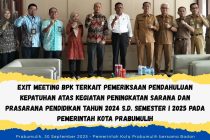 Exit Meeting BPK Terkait Pemeriksaan Pendahuluan Kepatuhan atas Kegiatan Peningkatan Sarana dan Prasarana Pendidikan Tahun 2024 s.d. Semester I 2025 pada Pemerintah Kota Prabumulih