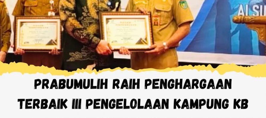 Prabumulih Raih Penghargaan Terbaik III Pengelolaan Kampung KB se-Sumsel