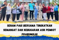 Senam Pagi Bersama Tingkatkan Semangat dan Kebugaran ASN Pemkot Prabumulih
