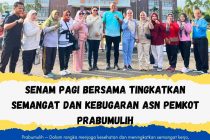 Senam Pagi Bersama Tingkatkan Semangat dan Kebugaran ASN Pemkot Prabumulih
