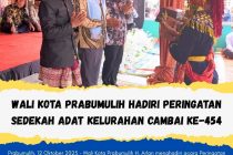 Wali Kota Prabumulih Hadiri Peringatan Sedekah Adat Kelurahan Cambai Ke-454