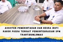 Assisten Pemerintahan dan Kesra Ikuti Rakor PUSDA Terkait Pengintegrasian SPM Trantibumlinmas