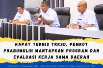 Rapat Teknis TKKSD, Pemkot Prabumulih Mantapkan Program dan Evaluasi Kerja Sama Daerah