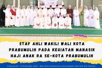 Staf Ahli Wakili Wali Kota Prabumulih pada Kegiatan Manasik Haji Anak RA se-Kota Prabumulih