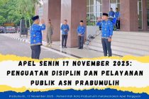 Apel Senin 17 November 2025: Penguatan Disiplin dan Pelayanan Publik ASN Prabumulih