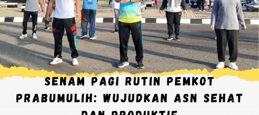 Senam Pagi Rutin Pemkot Prabumulih: Wujudkan ASN Sehat dan Produktif