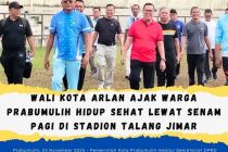 Wali Kota Arlan Ajak Warga Prabumulih Hidup Sehat Lewat Senam Pagi di Stadion Talang Jimar
