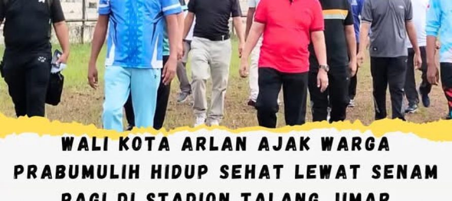 Wali Kota Arlan Ajak Warga Prabumulih Hidup Sehat Lewat Senam Pagi di Stadion Talang Jimar