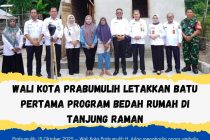 Wali Kota Prabumulih Letakkan Batu Pertama Program Bedah Rumah di Tanjung Raman