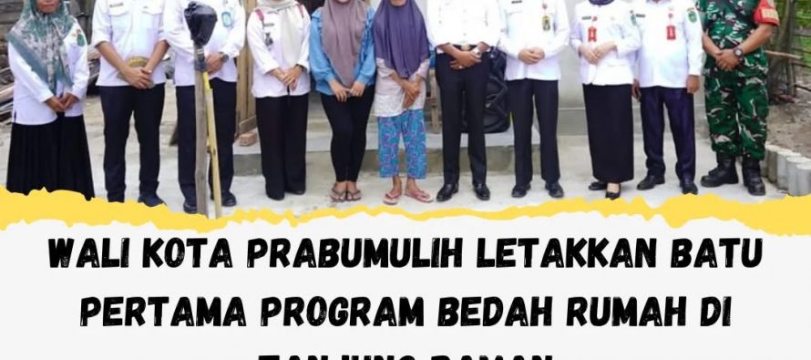 Wali Kota Prabumulih Letakkan Batu Pertama Program Bedah Rumah di Tanjung Raman
