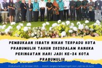 Pembukaan Isbath Nikah Terpadu Kota Prabumulih Tahun 2025 Dalam Rangka Peringatan Hari Jadi Ke-24 Kota Prabumulih