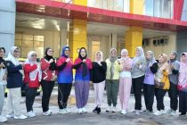 Senam Pagi Bersama Masyarakat Kota Prabumulih