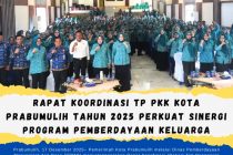 Rapat Koordinasi TP PKK Kota Prabumulih Tahun 2025 Perkuat Sinergi Program Pemberdayaan Keluarga